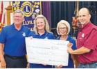 The Bellville Hospital Foundation received a $5,000 check from the Bellville Lions Club during the Lions Fifth Thursday Family Night. Courtesy photo